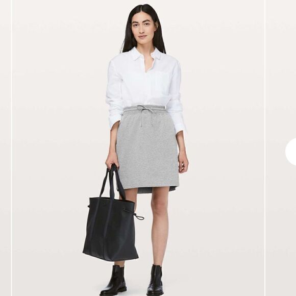 Lululemon Start Anew Skirt *21" Heathered Medium Grey - Picture 1 of 7